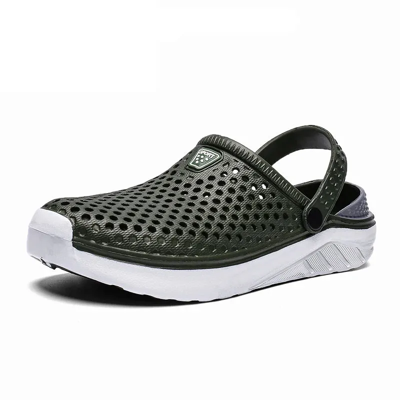 Unisex Fashion Beach Sandals Thick Sole Slipper Waterproof Anti-Slip Sandals Flip Flops for Women Men