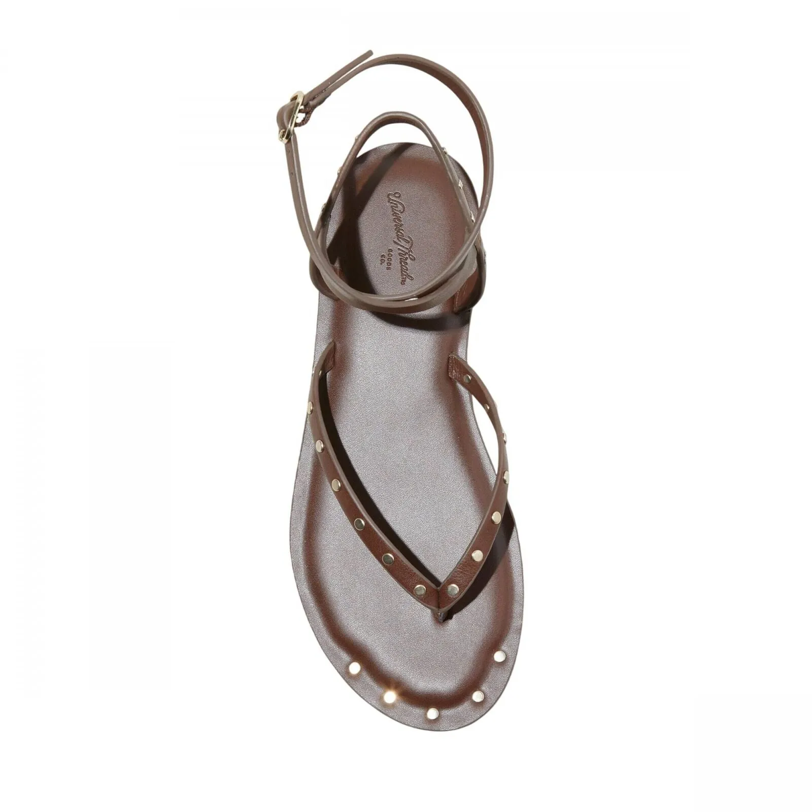 Universal Thread Womens Nikki Studded Thong Sandals 89998544 Brown 9M