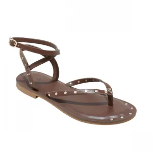 Universal Thread Womens Nikki Studded Thong Sandals 89998544 Brown 9M