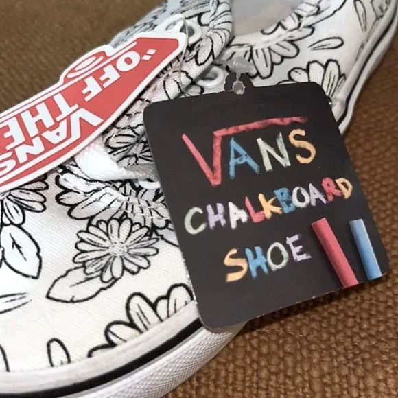 Vans Kids Color Me Daisies Chalkboard Shoes