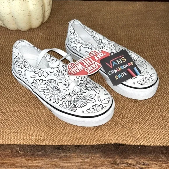 Vans Kids Color Me Daisies Chalkboard Shoes