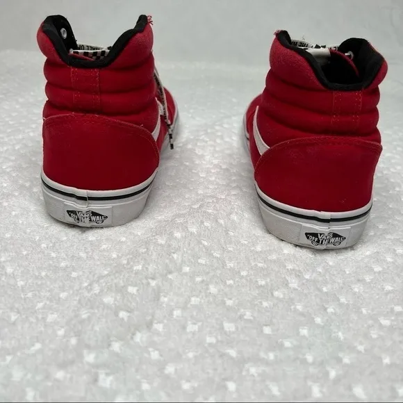 Vans Kids Red Of The Wall500714 Lace Up Sneaker Shoes. Size 6,5