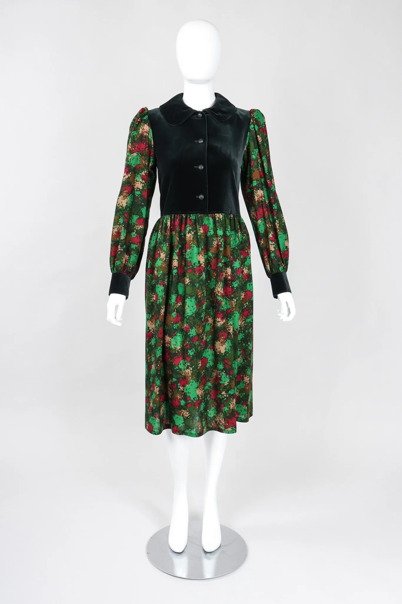 Velvet Bodice Folk Dress