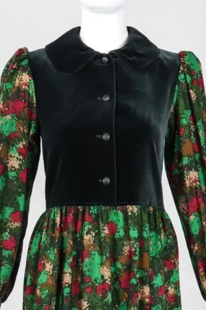 Velvet Bodice Folk Dress
