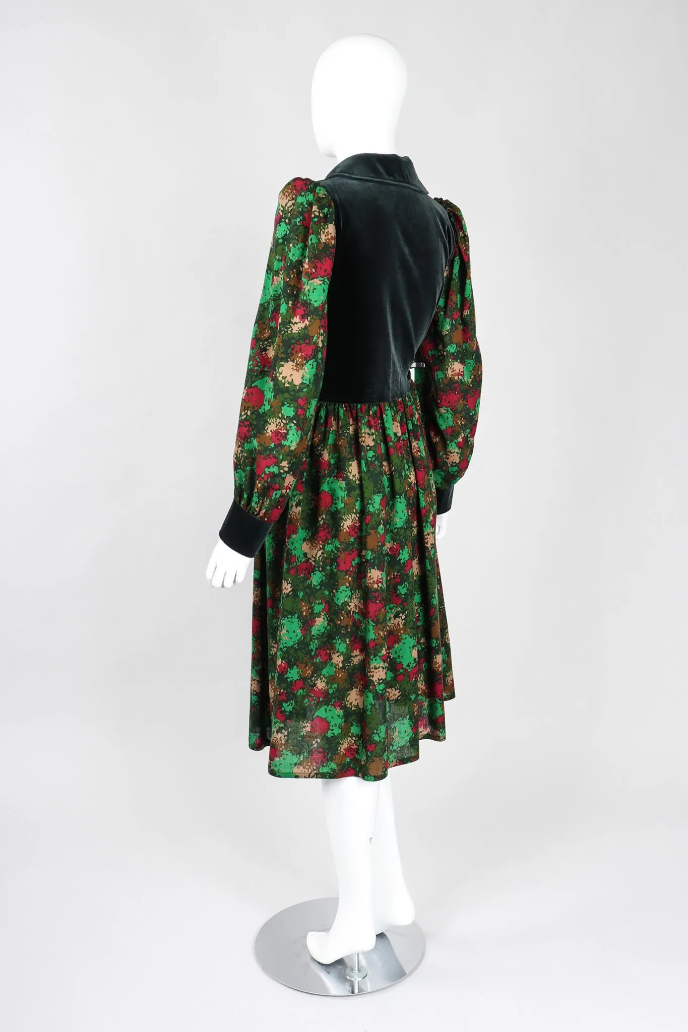 Velvet Bodice Folk Dress
