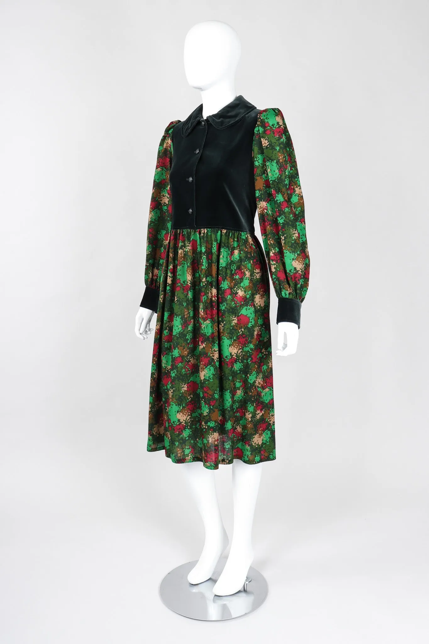 Velvet Bodice Folk Dress