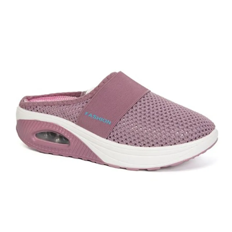 Vertvie Sandals Wedges Platform Shoes Female Slides Slippers Breathable Mesh Lightweight Ladies Footwear