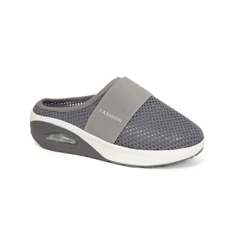 Vertvie Sandals Wedges Platform Shoes Female Slides Slippers Breathable Mesh Lightweight Ladies Footwear