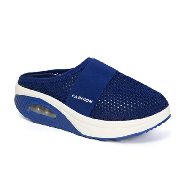 Vertvie Sandals Wedges Platform Shoes Female Slides Slippers Breathable Mesh Lightweight Ladies Footwear