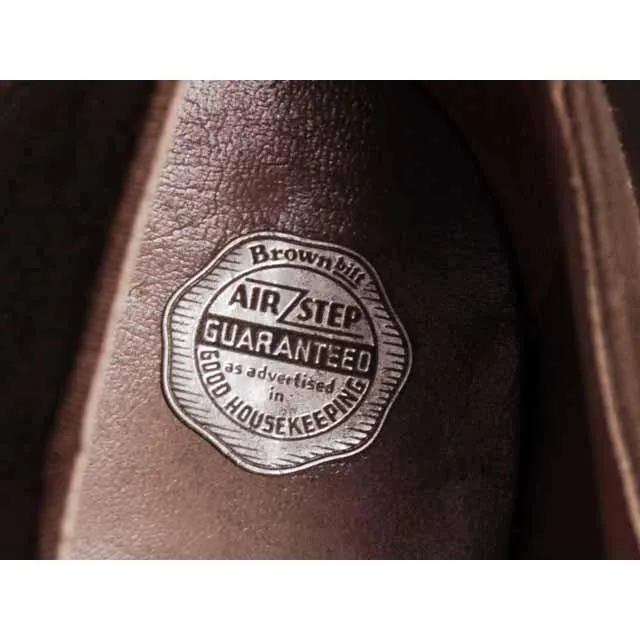 Vintage Brown Suede/Leather Mary Jane Shoes 1930s NIB 6 Air Step/Brown Bilt