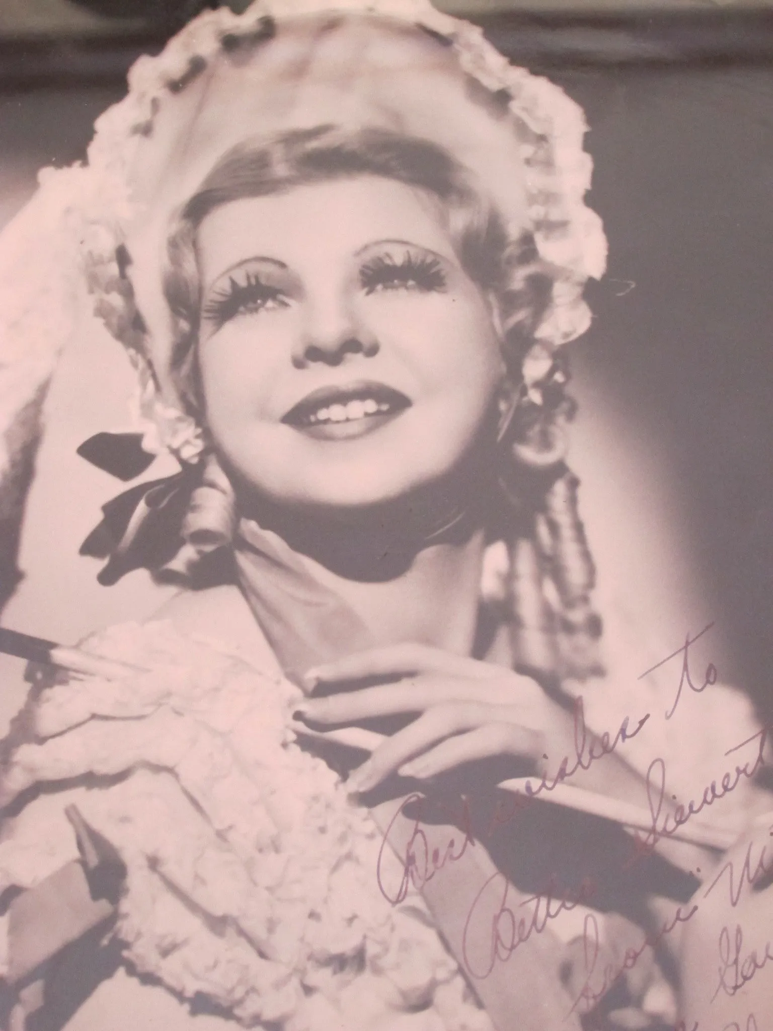 Vintage Framed Autograph Photo of Diana Galen