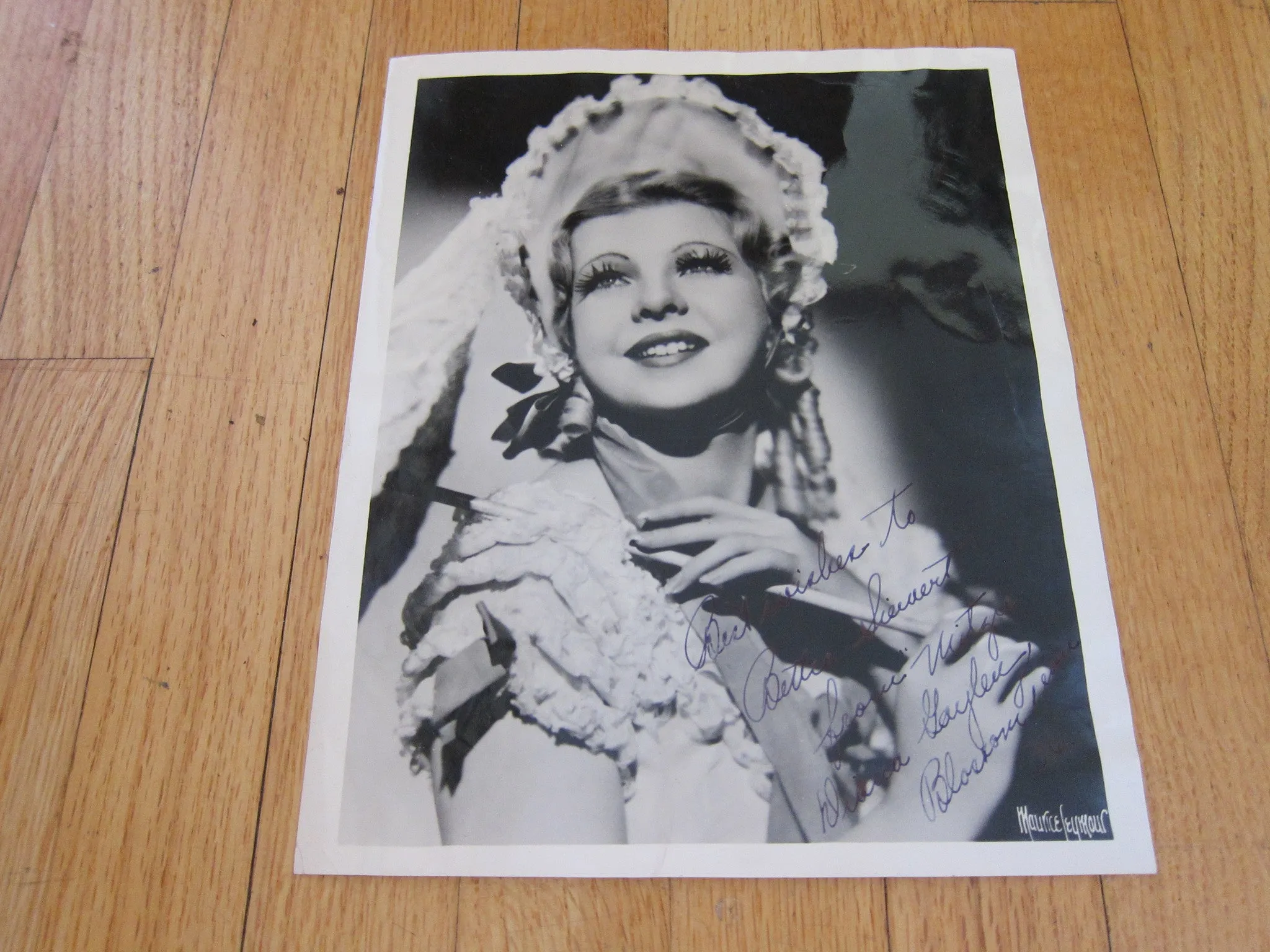Vintage Framed Autograph Photo of Diana Galen