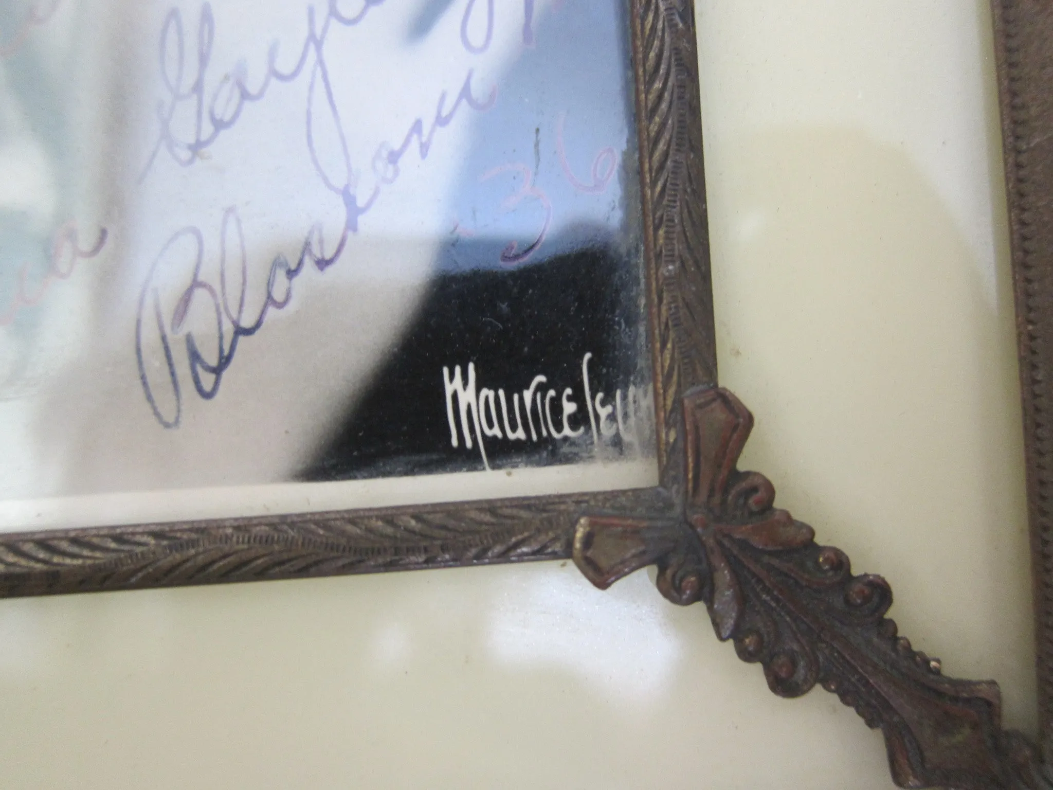 Vintage Framed Autograph Photo of Diana Galen
