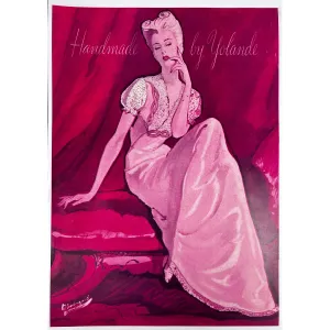 Vintage Lingerie  Ad Copy Of Original Yolande Lingerie 1940S