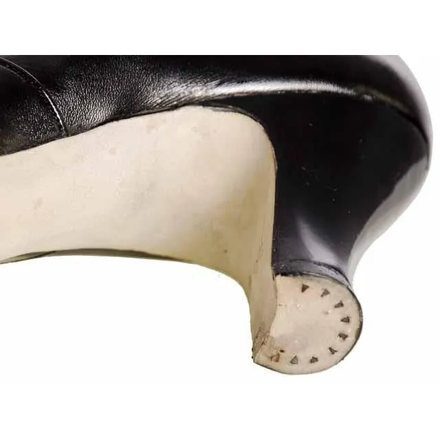 VINTAGE Patent Leather Shoes Mary Jane Button 1920s Walk Over NIB EU 36 US 6