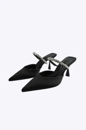 Vivienne - Sparkling Pointed-toe Design Woman's High heeled Sandals