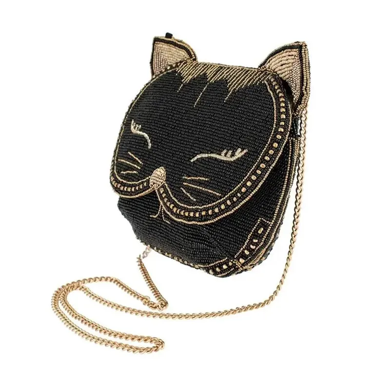 Whiskers Beaded Crossbody Handbag