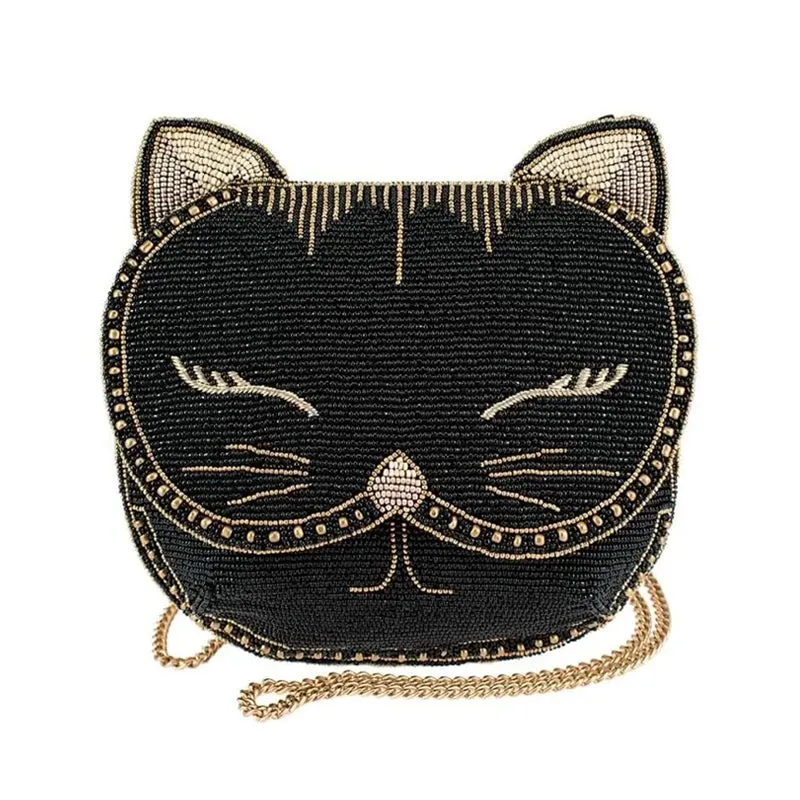 Whiskers Beaded Crossbody Handbag