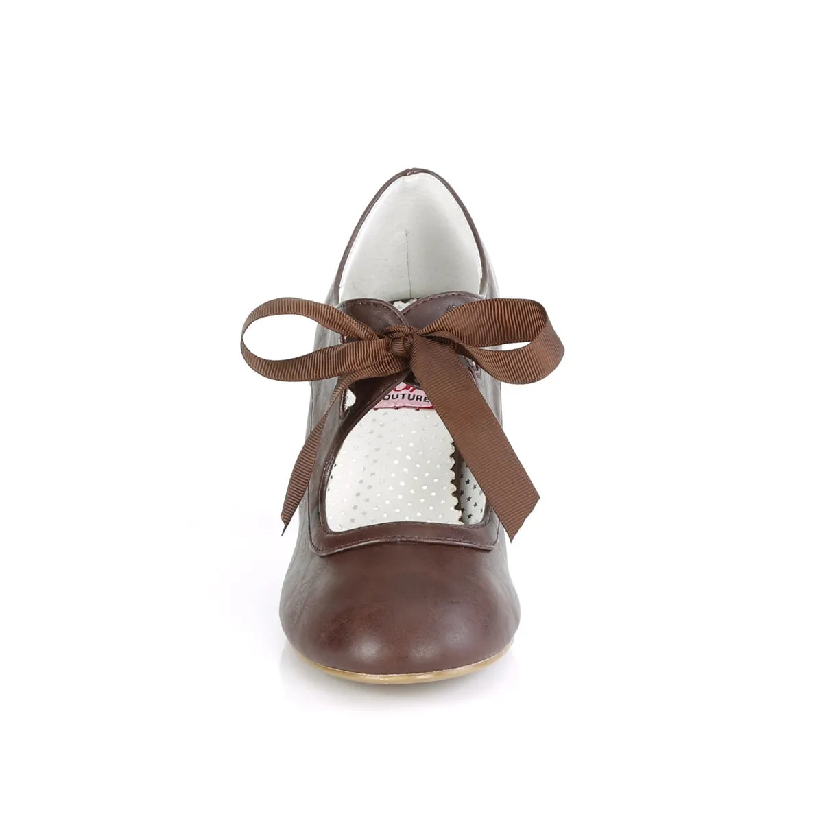 WIGGLE-32  Dark Brown Faux Leather