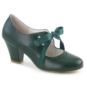 WIGGLE-32  Dark Green Faux Leather