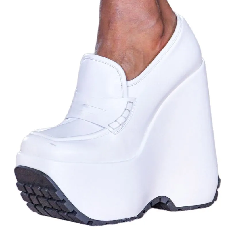 Woman Thick Bottom Catwalk Platform Single Shoes