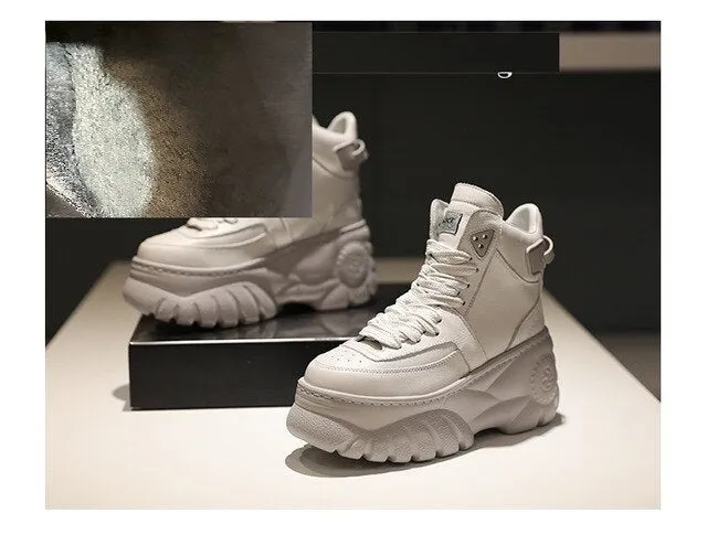 women basic white lace up motorcycle boots casual shoes fashion genuine leather ankle boots round toe
