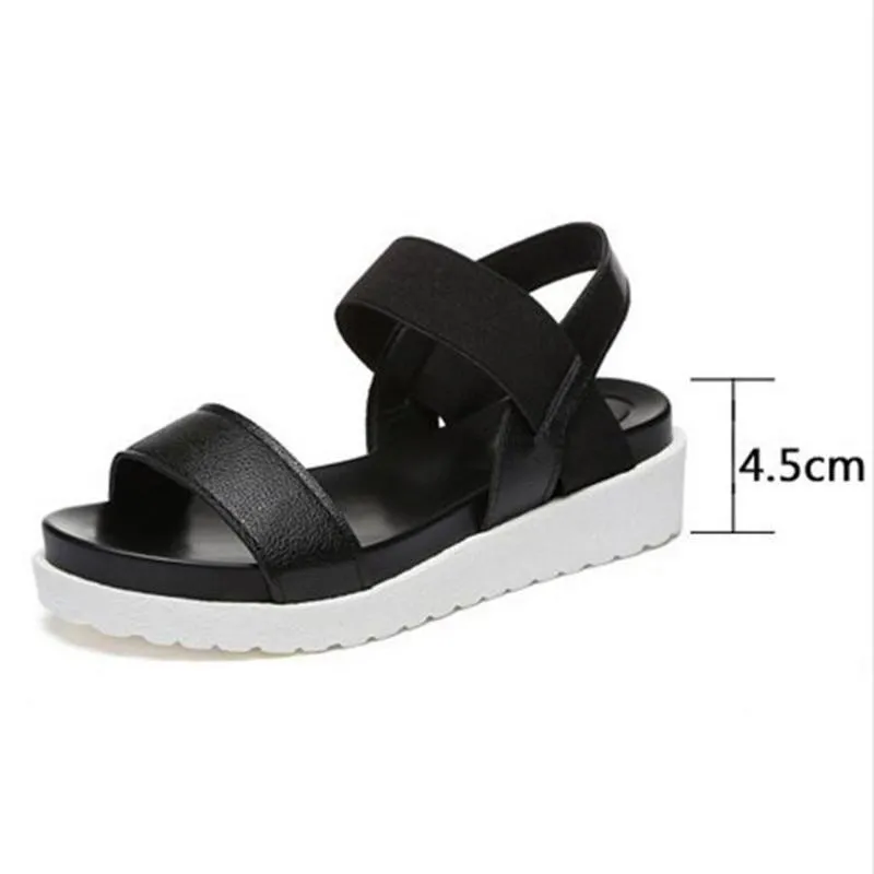 Women New Shoes Peep-toe Sandalias Flat Shoes Roman Sandals
