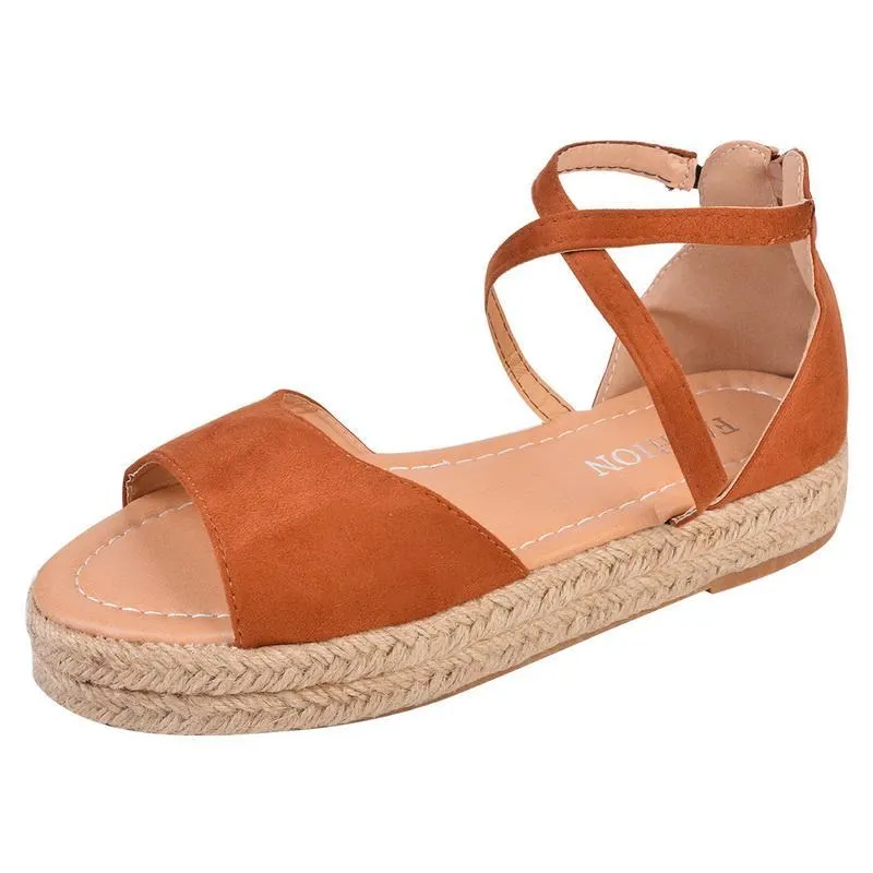 Women Sandals Peep Toe  Design Roman Sandals