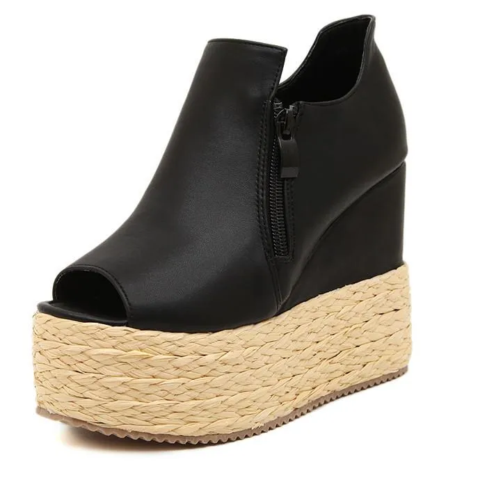 Women's Platform Open Wedges