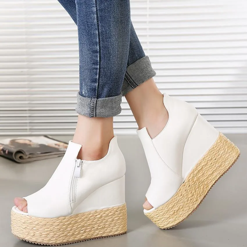 Women's Platform Open Wedges