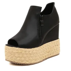 Women's Platform Open Wedges