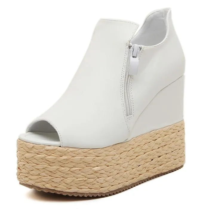 Women's Platform Open Wedges