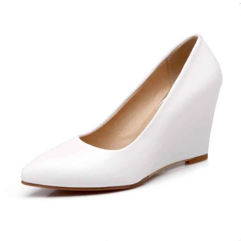 Womens Platform Wedges Shoes Middle Heels Small And Big Size Shoes