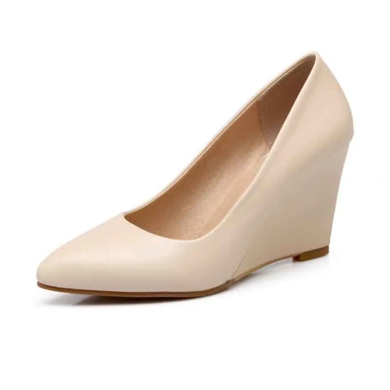Womens Platform Wedges Shoes Middle Heels Small And Big Size Shoes