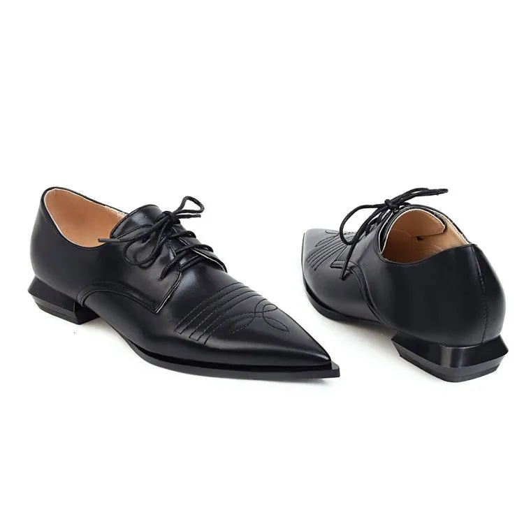 Women's Pointed Toe Low Heel Shoes