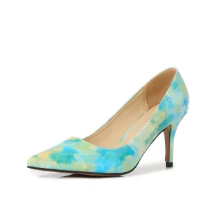 Women's Pointed Toe Shallow Stiletto Heel Pumps