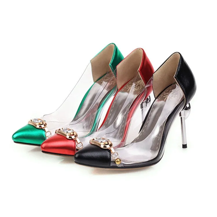 Women's Rhinestone High Heel Pumps Wedding Shoes