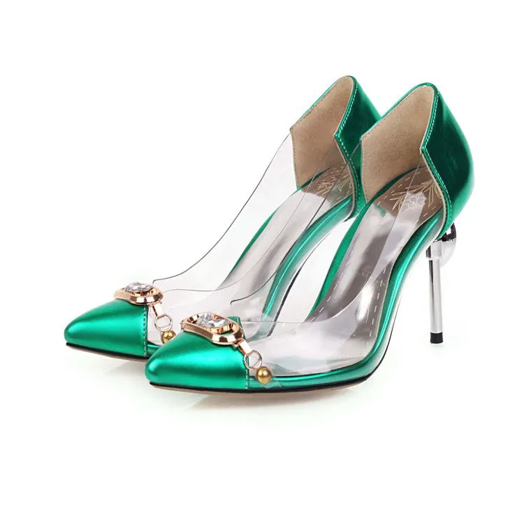 Women's Rhinestone High Heel Pumps Wedding Shoes