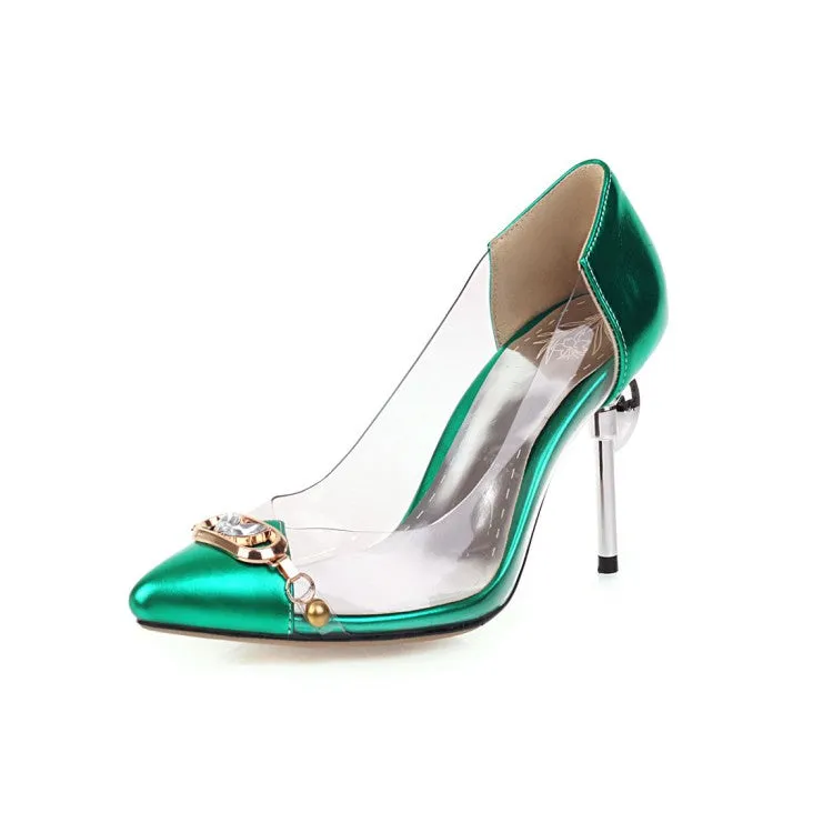Women's Rhinestone High Heel Pumps Wedding Shoes
