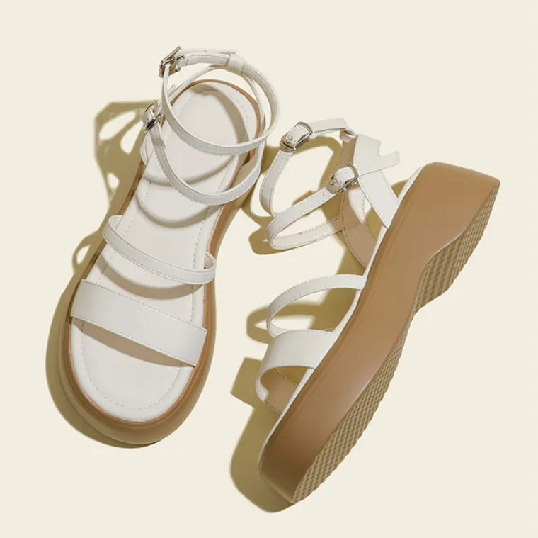 Women's Small Feet Thicksole Ankle Strap Sandals MS548