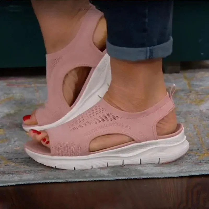 Women's Summer Comfort Platform Wedge Sandals - Casual Sport & Beach Roman Sandals
