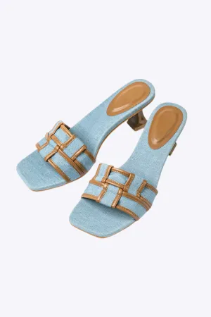 Xylia - Fashionable Contrast Binding Woman's Open Toe Sandals
