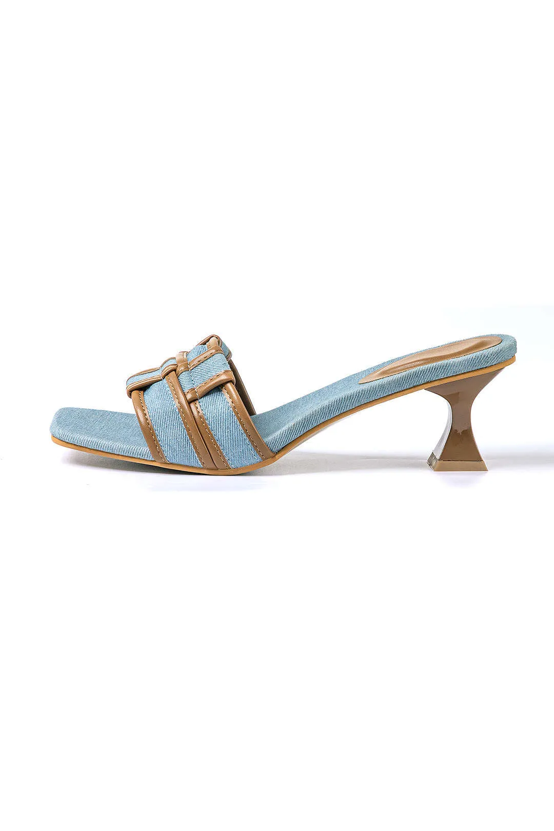 Xylia - Fashionable Contrast Binding Woman's Open Toe Sandals