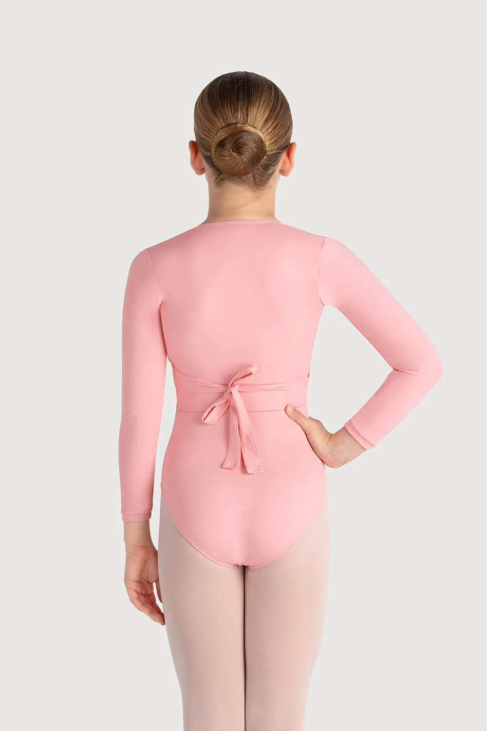 Z0858G - Bloch Overture Crossover Girls Long Sleeve Wrap Top