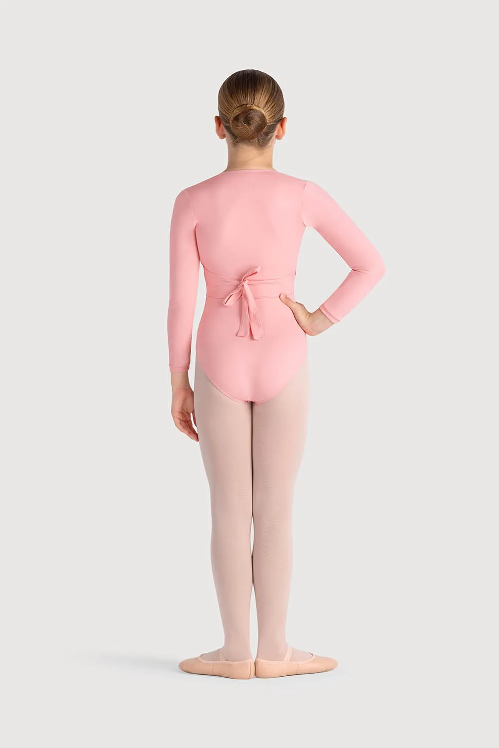 Z0858G - Bloch Overture Crossover Girls Long Sleeve Wrap Top