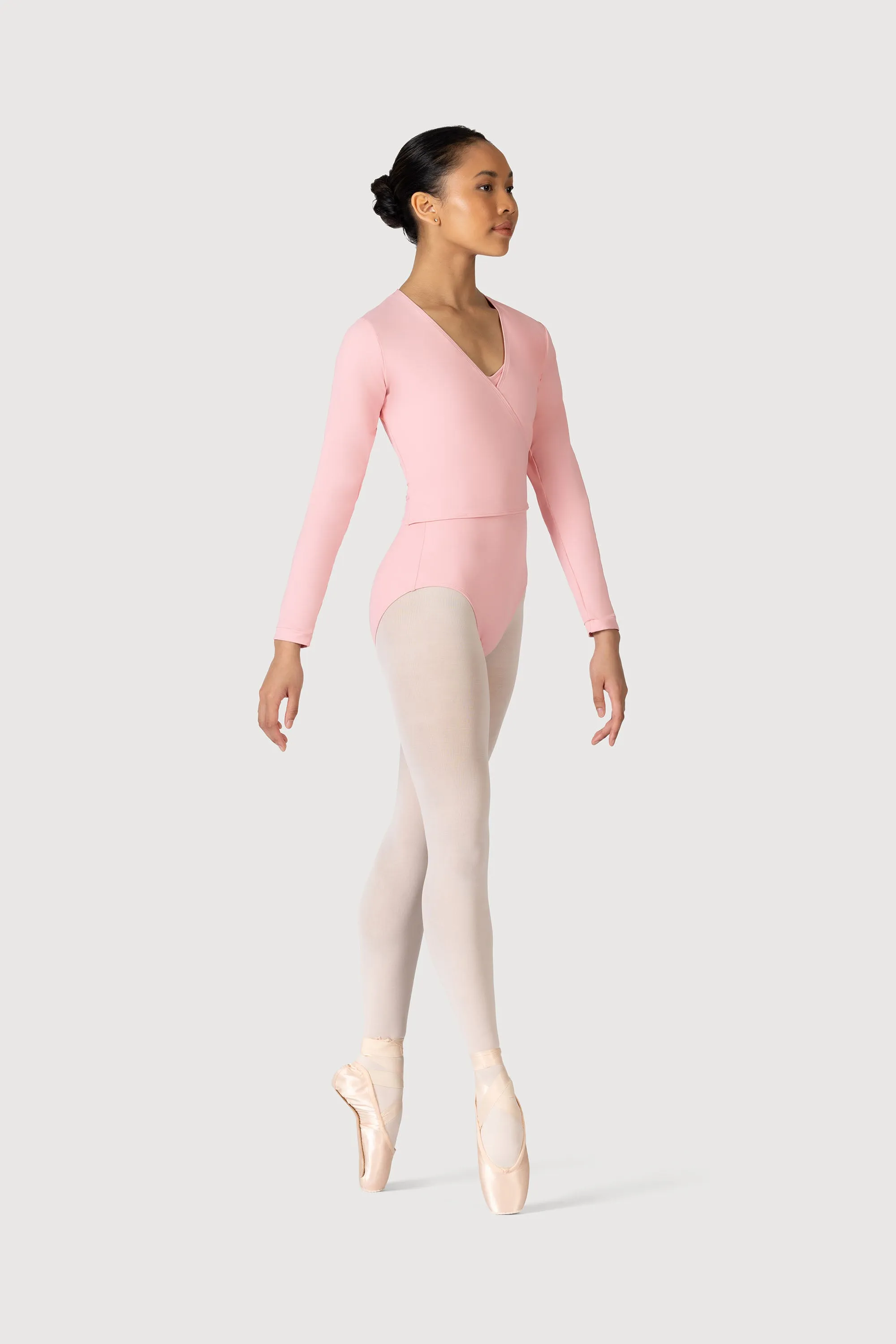 Z0858L - Bloch Overture Crossover Womens Long Sleeve Wrap Top